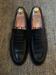 italienska penny loafers i skinn strl 42