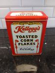 Plåtburk Kelloggs "TOASTED CORN FLAKES" retro, -90-tal