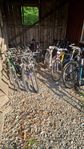 cyklar i varierande skick