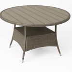 Jutlandia runt utebord 120 cm i konstrotting