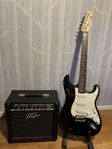 Squier Stratocaster + Peavey Rage 158