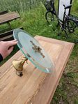 Swedish modern taklampa 30/40 tal råglas 