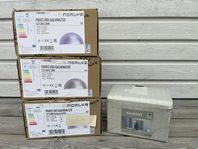 Oanvänd fasadbelysning Norlys och Markslöjd