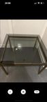 Guld mässing tjockt Glas bord 