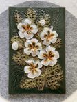 Vintage JIE Gantofta ceramic Wall Plaque no. 858 "Flowers"