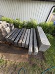 Stentrappa Bergama Granit Premium Grå 1700x350x140