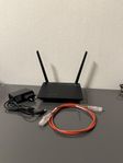 ASUS RT-N12+ B1 Router, ny nätadapter & Cat6 kabel 0.9m