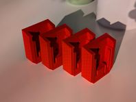 Milwaukee M18 batterihållare - 4-pack i Robust PETG