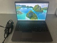 Dell Precision 3540, dockingsstation, tbord och mus