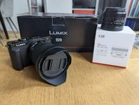 Lumix S9 + 2 objektiv & tillbehör 