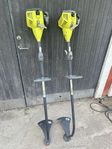 2 st Ryobi grästrimmers
