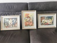 Litografi, Ängel-motiv kallas även Putto Kerub Amorin Erot