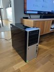 Tyst stationär dator med SSD - snabb vardagsmaskin