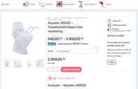 Toalettsitsförhöjare Fast montering