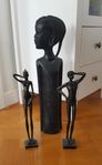 3 ST FIGURER I SVART