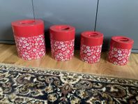 Blommiga burkar Retro 50-70-tal