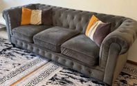chesterfield soffa sett 