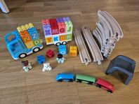 Duplo alfabetslastbil+Ikea tåg Lillabo grundsats