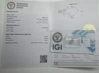 1 carat naturlig diamant 