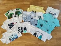Klädpaket sommar tshirt linne strl 122/128 134/140 mkt fint