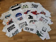 Klädpaket t-shirt pojke strl 134/140 mycket fint skick
