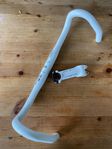 Ritchey cykel styre tillsammans med Ritchey styrstam Vit