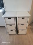 Byrå OURE 3 korgar vit