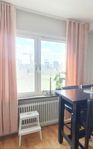Ljust rosa sammetsgardiner 250cm