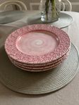 Mateus mattallrikar 26cm rosa färg