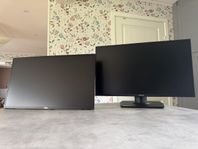 Asus Rog VG258QR 165hz + extra skärm 