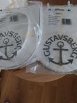 Gustavsbergs standardsits / lock vit 2 st nya C/C 155 mm 