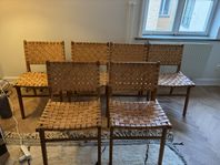 Fin läderstolar med fin patina