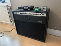 Förstärkare Peavey 6505+ samt elgitarr pedaler