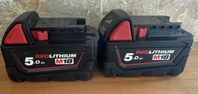 MILWAUKEE BATTERI 5.0Ah M18