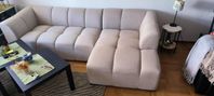 Schäslongsoffa ALLESE höger beige tyg