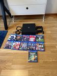 PS4 PRO 1 TB två kontroller + 11 spel