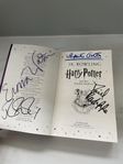 Signerad Harry Potter bok, Rowling, Radcliffe, Watson, Grint