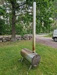 Poolvärmare vedeldad