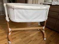 bedside crib, barnsäng på hjul , babynest, sidosäng