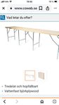 Tapetbord tredelat