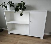 VIT ANTIK BOKHYLLA SWEDISH MODERN SKÅP SKÄNK BYRÅ HYLLA
