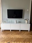 Tv bänk IKEA bestå med glasskiva