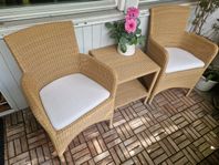 Cane-Line Hampsted stolar & soffbord med Nya dynor