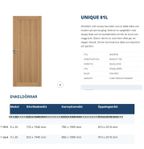 2 st innedörrar Swedoor Unique 01L EK
