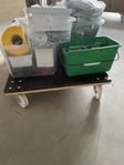 Tralla till pallcontainer VOLUME 1200x800 mm, 500 kg.