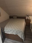 Sängstomme Malm 180*200 + 2 sidobord
