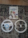 Nintendo wii Mario Kart. med rattar.