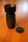 Tamron 70-300mm AF Tele-Macro,  med motljusskydd