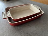 Le Creuset ugnsformar 32 och 25 cm - cerise