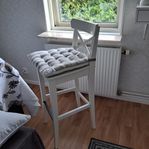 Barstol (INGOLF) vit inkl. dyna